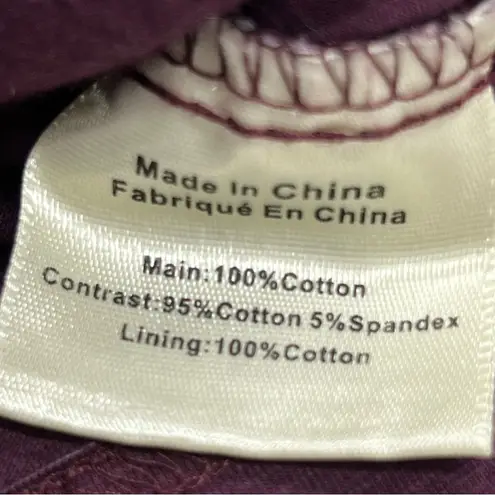 Porridge for Anthropology M plum purple Elegant eyelet Lace Women's Top boho Size M