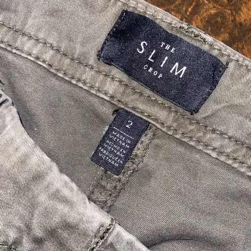 White House | Black Market  Embroidered Utility Slim Cargo Jeans - size 2