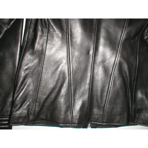 Marc New York New Womens Andrew Leather Jacket S Black Soft Quilted Shoulder Arm