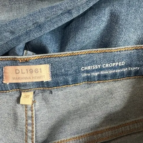 DL1961 Chrissy Cropped Skinny Ultra High Rise Instasculpt Ankle Jeans
