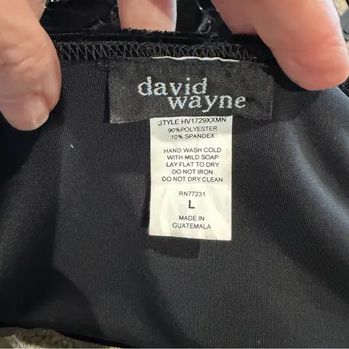 Vintage Y2K Velvet Mini Dress Size Large Black Whimsigoth Holiday Emo Shimmer