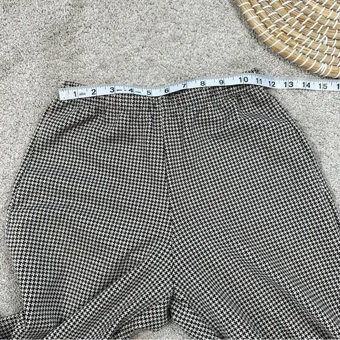 Bryn Walker Palazzo Soft Knit Pull On Pants Houndstooth Wide Leg Nero/Latte XXS