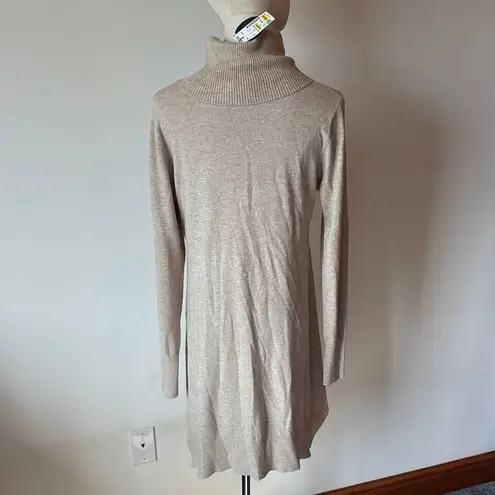 Tan Cowl Neck Sweater with A