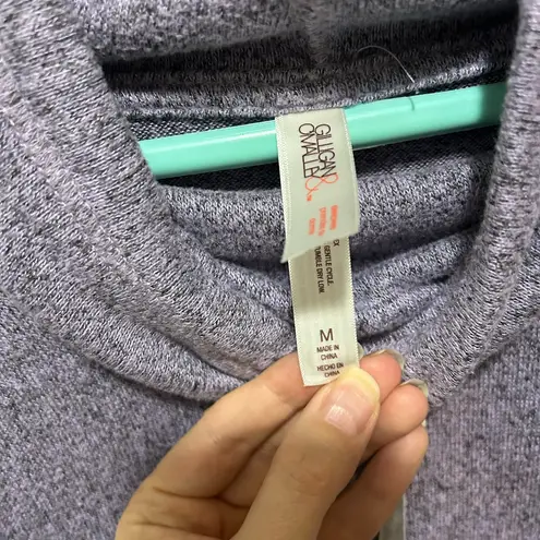 Gilligan & O'Malley Lavender Cowl Neck Sweater Size M