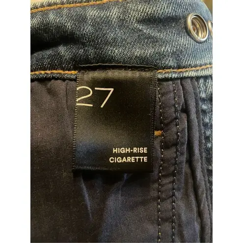 Anthropologie Pilcro High Rise Cigarette Jeans Blue Stretch size 27