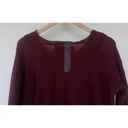 Rundholz Dip Wool Cashmere Dress M Burgundy Asymmetric Lagenlook Avant Garde Red Size M