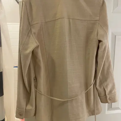 Escada Women's Beige Blazer/Jacket silk/new wool blend size 36/US 6 Tan