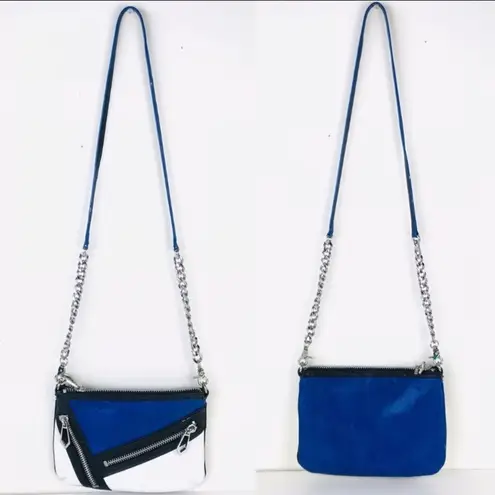 Botkier Cruz Blue White Colorblock Crossbody