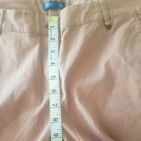 Fleur Bleue Womens Size 10 Crop Pants Cotton Spandex City Fit Slimmer Hip Thigh