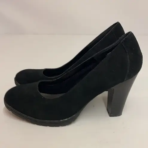 I ❤️ Comfort Serengeti Black suede heels Size 9 1/2 M A8 Black