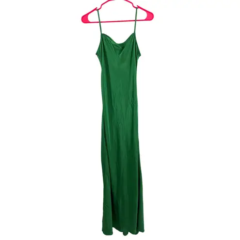 Pistola Dress Size Extra Small NWT Mari Slip Satin Kelly Green Adjustable Straps