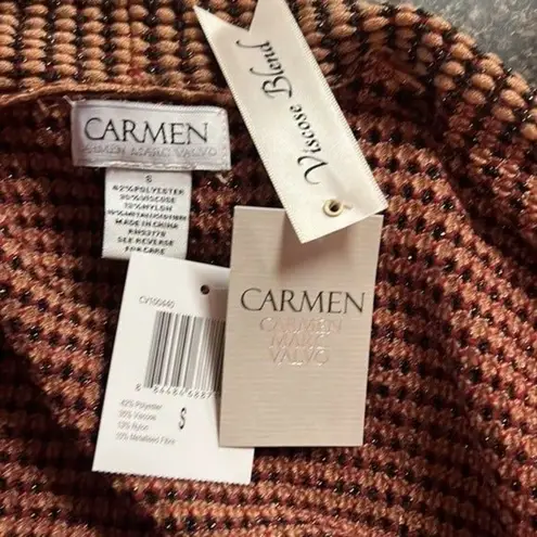 Carmen Marc Valvo Viscose Blend Textured Cardigan - NWT