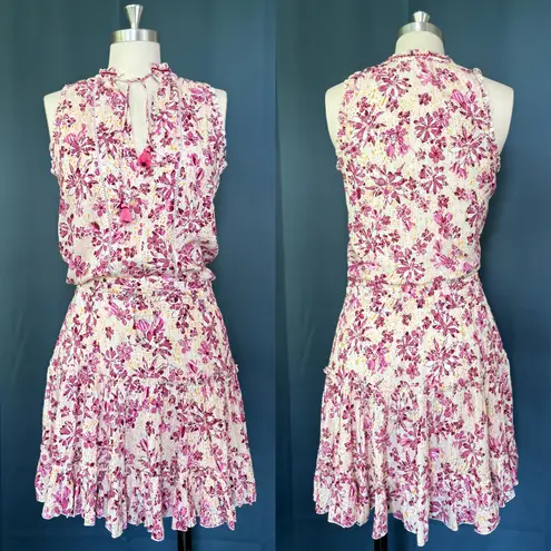 Poupette St. Barth Clara V Ruffled Tier Mini Dress