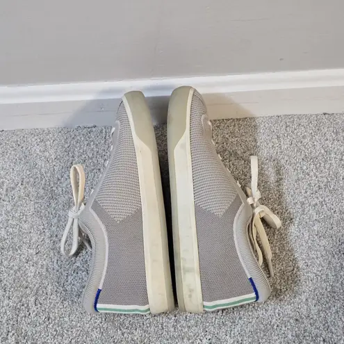 Rothy's The Lace Up Gray Sneakers Shoes Size 10