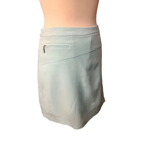 IZOD light blue tennis golf skort hidden zipper closure size 12