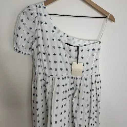 Hatch Elle Dress Maternity One Shoulder Embroidered Dress Size 0 or Small White