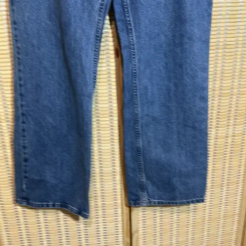 Harley Davidson 1990s Medium Wash Blue Bootcut High Rise Jeans Womens 14P 36W