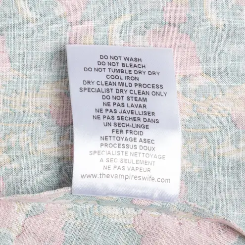 The Vampire’s Wife Girl Dress in Liberty Clementina Floral Print – UK 6 / US 2 Green Size undefined