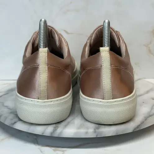 J/Slides Amberr Sneakers Pink Blush Satin Leather Lined Woman's 10 Casual