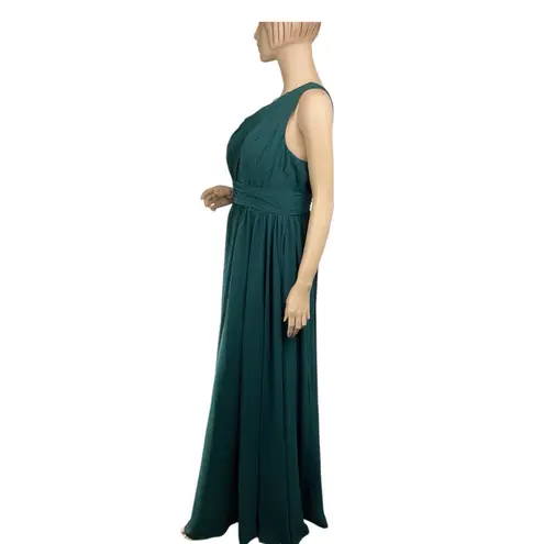 Azazie Charlize Stretch A-Line One Shoulder Mesh Floor-Length Dress