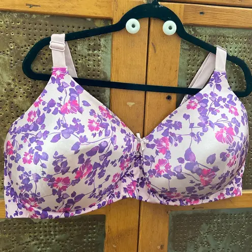 Woman Within New Back-Smoothing Wireless T-Shirt Bra comfort choice Size 46 DDD