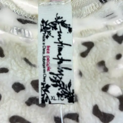 Intimately Free People Leopard Print Lounge Sleep Shorts Women's XL Brown