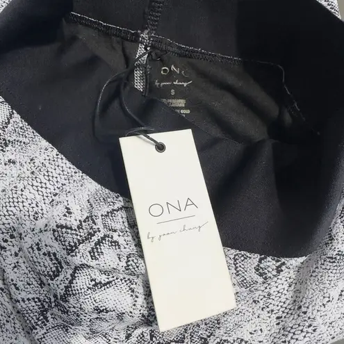 ONA by Yoon Chung Leggings White Black Snake Print Women's Size Small NWT