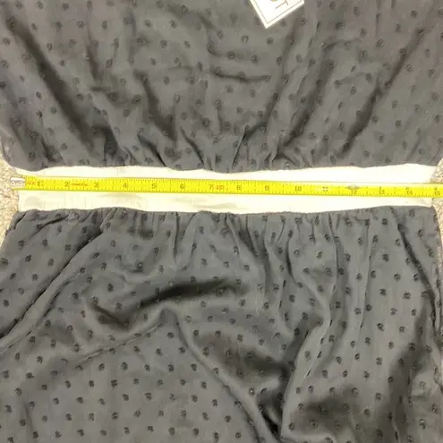 Piper & Scoot NWT Contrast Dress Nola Swiss Dot Size Medium LBD