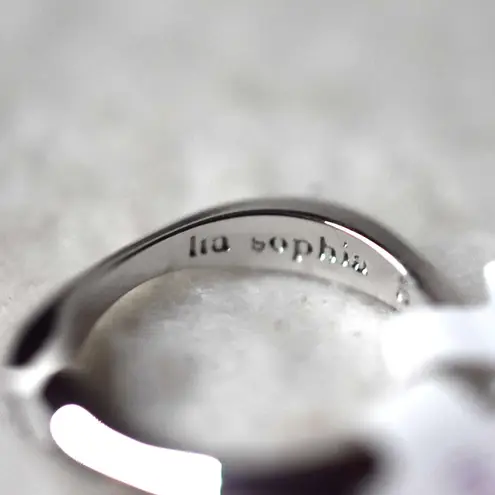 Lia Sophia NWT  Matte Gold/Silver Tone Size 5 Y2K Retro Chic 2pc.Unisex Rings