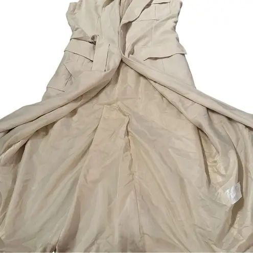 RTR Marina Moscone Collective Cream Long Wrap Vest Coat Sz M Size M