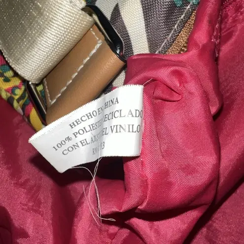 Lily bloom Crossbody Bag Purse Hibiscus Tropical Floral Print Brown Pink Womens