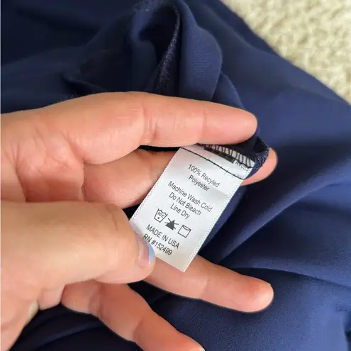 Amour Vert Navy Blue Sleeveless Mini Slip Dress Size Large