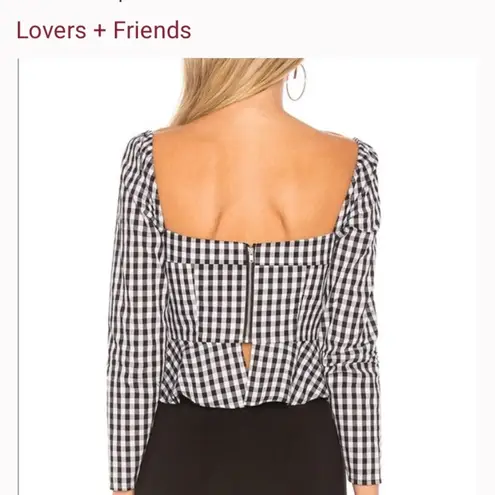 Lovers + Friends  Gingham Cinci Blouse