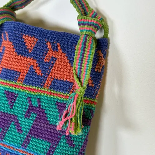 NWT Guatemala Hand Woven Bag Adjustable Strap Crossbody or shoulder Colorful Red