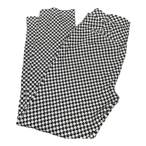 Betabrand Black & White Cat Print Pants 🐾 Rock N Rolla Slim Fit Stretch | Women’s M