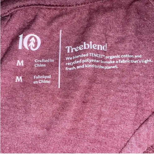 Tentree Womens Size M V-Neck Sleeveless Tank Top Treeblend Sustainable Outdoor