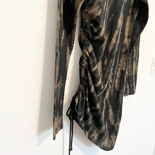 Pam & Gela Tie Dye Adjustable Whimsigoth Cinch Mob Wife Twilight Mini Dress S