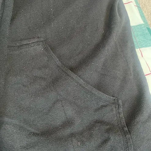 Alternative Apparel sz L Vintage Knit Zen Cardigan Wrap Black QVC 2355-Q