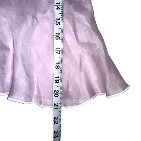 Karina Grimaldi Revolve Lilac Purple Silk Blend Organza Lace Top SMALL