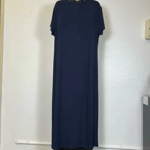 Barefoot Dreams Malibu Collection
Ultra Soft Henley Dress Indigo Color
Size 1XP