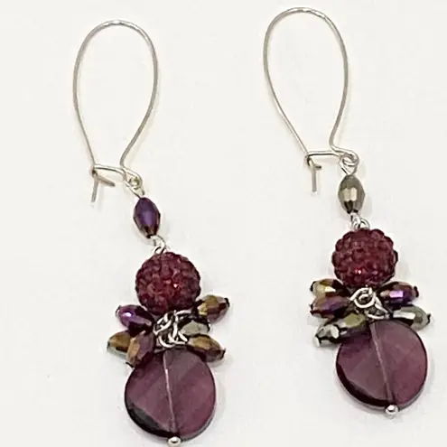 Handmade Crystallized Swarovski Elements Dangling Earrings