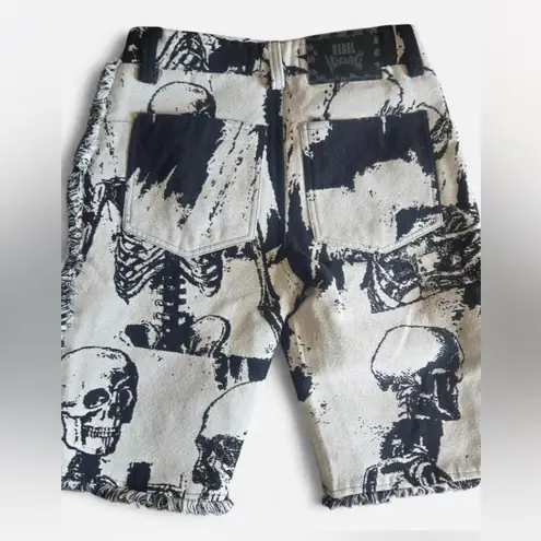 Hot Topic Rebel Vengence tapestry skeleton shorts