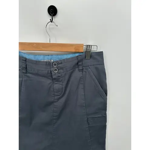 Toad & Co Mini Skirt Women 4 Gray Organic Cotton Nylon Outdoors Cargo Gorpcore