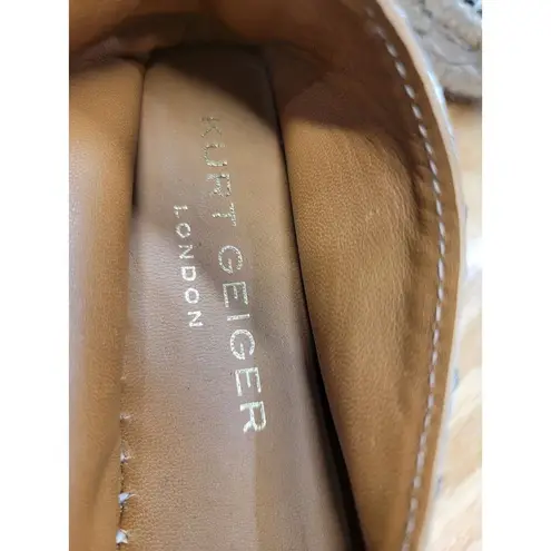 Kurt Geiger Morella Flats Women's 6 Multicolor Leather Slip On Snake Print S10