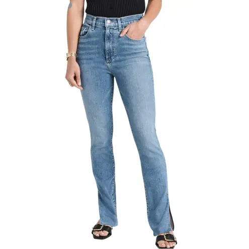 Favorite Daughter Petite Valentina Shortie Super High Rise Cigarette Jeans 24 Blue Size undefined