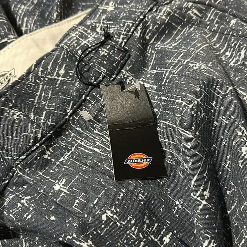 Dickies NWT Regular Fit Wide Leg Work Pants FP901R2A Rinsed Navy Crosshatch