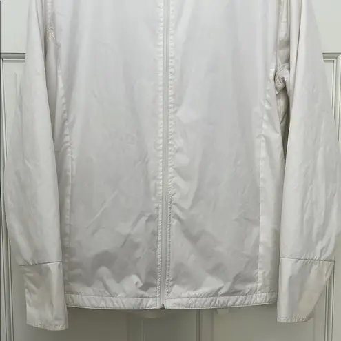 Callaway White Full Zip Windbreaker Jacket - Size Large