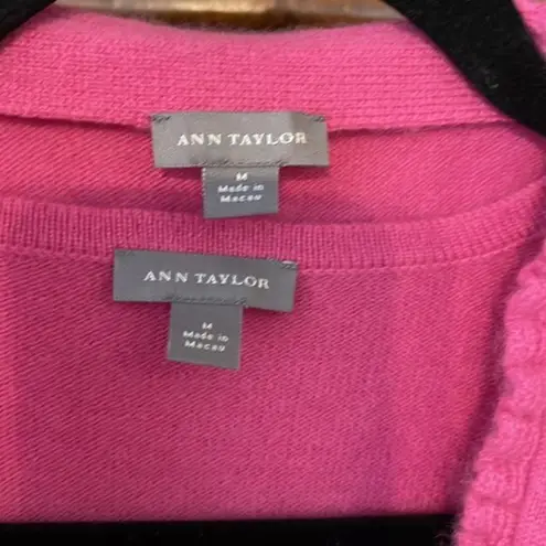 Ann Taylor  cashmere tank and cardigan sweater set