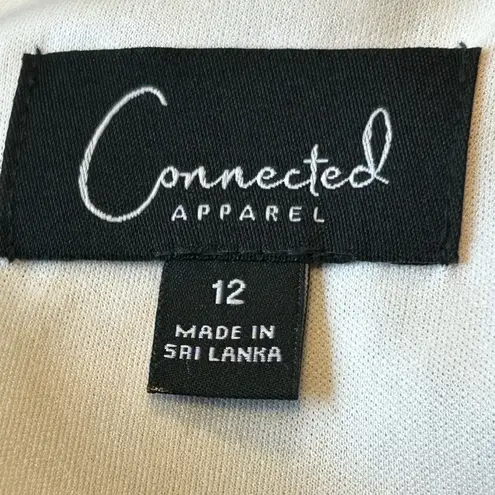 Connected Apparel Womens size 12 Tie front chiffon knee length dress