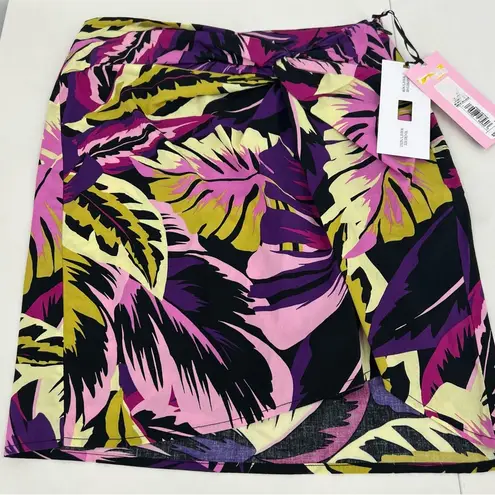 Alani Noelle Botanical Mini Skirt in Purple MSRP $25 NWT Size 2
